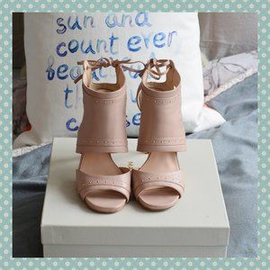 Vince Camuto Nude Tie Back Sandals